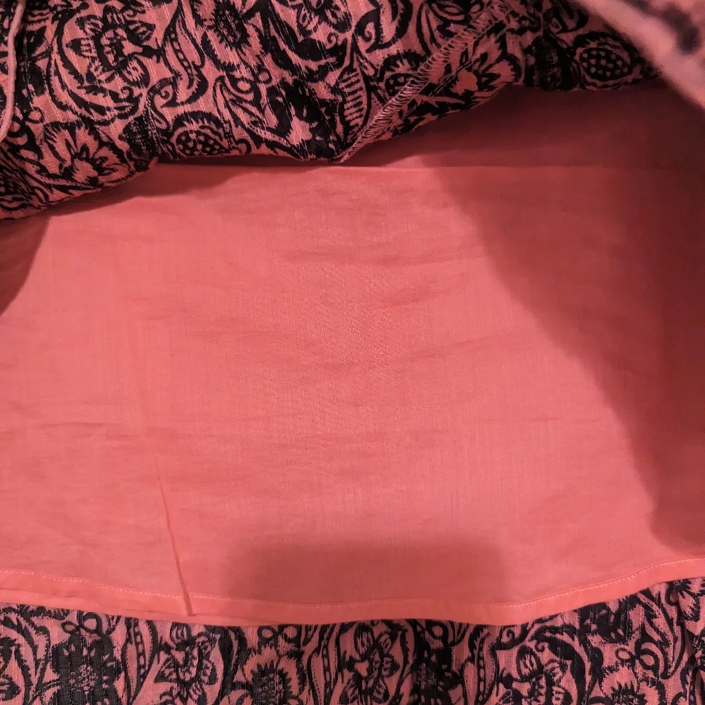 10 Crosby Derek Lam Ruffled Barbie Pink Floral Skirt - SZ 8 - Picture 3 of 9